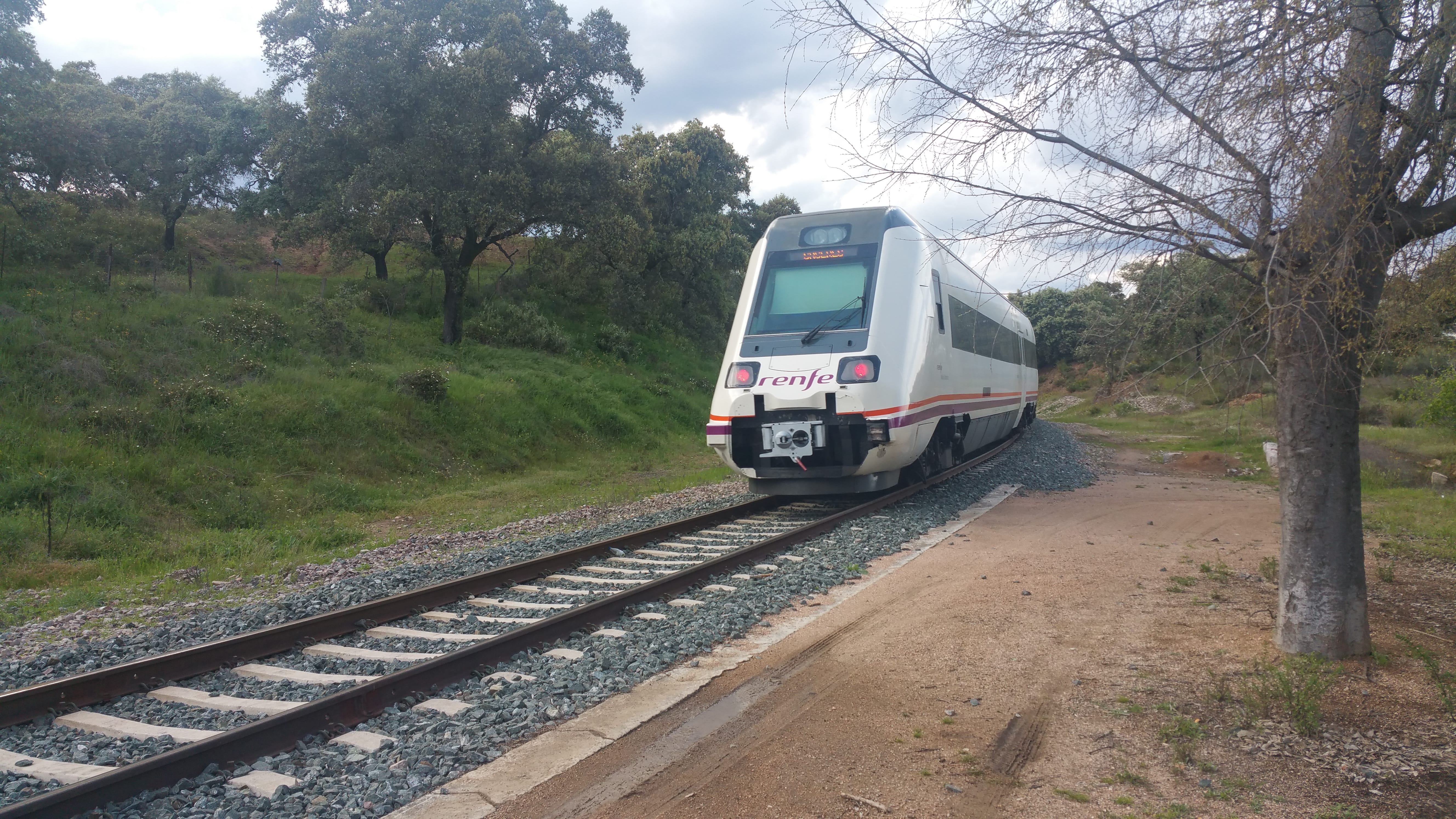El tren camino de Cáceres