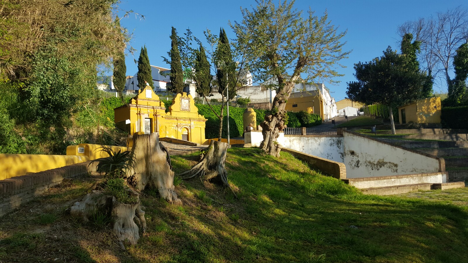 Vista de la Fuente Vieja de Aznalcázar